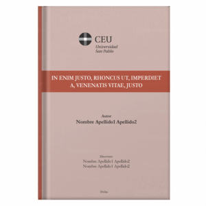 Portada de tesis doctoral, diseño 1 — plantilla gratis y personalizable con tus datos, logo de universidad y colores | imprimirtesis.com