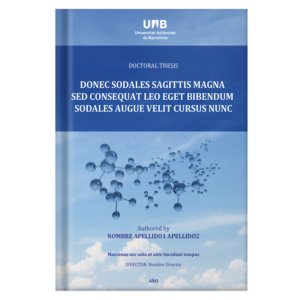 Portada de tesis doctoral, diseño 11 — plantilla gratis y personalizable con tus datos, logo de universidad y colores | imprimirtesis.com