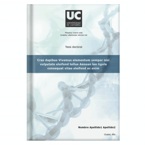 Portada de tesis doctoral, diseño 18 — plantilla gratis y personalizable con tus datos, logo de universidad y colores | imprimirtesis.com