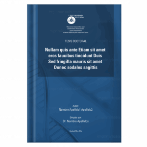 Portada de tesis doctoral, diseño 19 — plantilla gratis y personalizable con tus datos, logo de universidad y colores | imprimirtesis.com