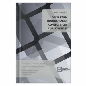 Portada de tesis doctoral, diseño 20 — plantilla gratis y personalizable con tus datos, logo de universidad y colores | imprimirtesis.com