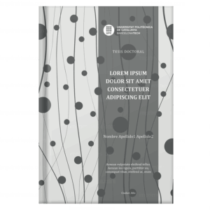 Portada de tesis doctoral, diseño 24 — plantilla gratis y personalizable con tus datos, logo de universidad y colores | imprimirtesis.com