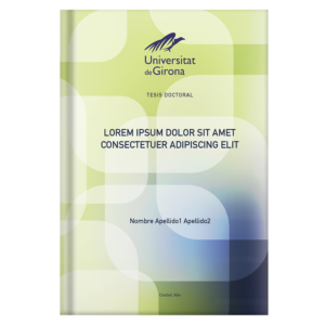 Portada de tesis doctoral, diseño 25 — plantilla gratis y personalizable con tus datos, logo de universidad y colores | imprimirtesis.com