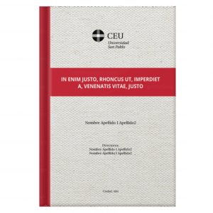 Portada de tesis doctoral, diseño 29 — plantilla gratis y personalizable con tus datos, logo de universidad y colores | imprimirtesis.com