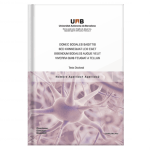 Portada de tesis doctoral, diseño 31 — plantilla gratis y personalizable con tus datos, logo de universidad y colores | imprimirtesis.com