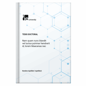 Portada de tesis doctoral, diseño 35 — plantilla gratis y personalizable con tus datos, logo de universidad y colores | imprimirtesis.com