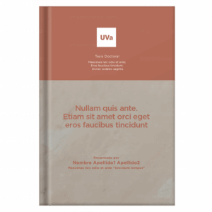 Portada de tesis doctoral, diseño 40 — plantilla gratis y personalizable con tus datos, logo de universidad y colores | imprimirtesis.com