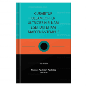 Portada de tesis doctoral, diseño 41 — plantilla gratis y personalizable con tus datos, logo de universidad y colores | imprimirtesis.com