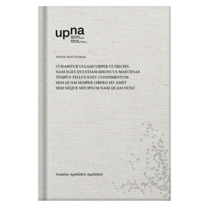 Portada de tesis doctoral, diseño 43 — plantilla gratis y personalizable con tus datos, logo de universidad y colores | imprimirtesis.com