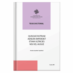 Portada de tesis doctoral, diseño 46 — plantilla gratis y personalizable con tus datos, logo de universidad y colores | imprimirtesis.com