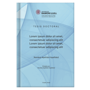Portada de tesis doctoral, diseño 49 — plantilla gratis y personalizable con tus datos, logo de universidad y colores | imprimirtesis.com