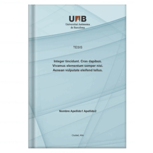 Portada de tesis doctoral, diseño 6 — plantilla gratis y personalizable con tus datos, logo de universidad y colores | imprimirtesis.com
